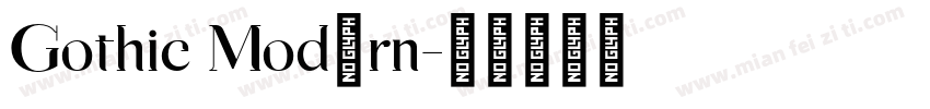 Gothic Modern字体转换